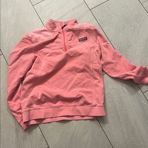 Vineyard Vines Pink Quarter-Zip Pullover